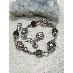 Brighton Jewel Fantasy Crystal Silvertone Beaded Bracelet